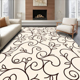 Botanical Vine Scroll with Flowing Tendril Accents(Ivory)