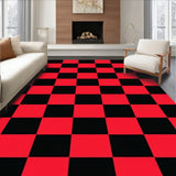 Buffalo Checkered Farmhouse Lattice Accent Decorative(Red)