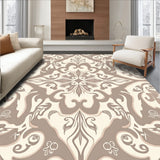 Elegant Damask Swirl Botanical Ornate Luxury Heirloom Collection(Beige)