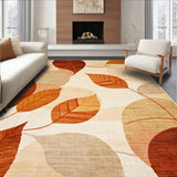 Harvest Collection Area Maple Leaf Design(Beige)