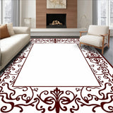 Traditional Scrollwork Design Featuring Symmetrical Vine(Brown)