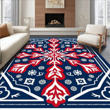 Festive Snowflake Medallion Winter Holiday(Blue)