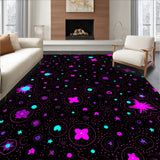 Astral Nebula Mosaic With Iridescent Clouds And Stellar Highlights (Black)