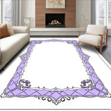 Lattice Trellis Design with Ornamental Border Accent(Purple)