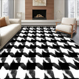 Festive Buffalo Check Holiday Decorative Textile(Black)