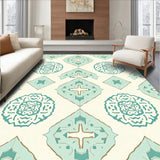 Minimalist Aztec Inspired Lattice Non Shedding(Ivory)