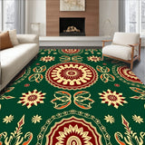 Festive Holiday Medallion with Intricate Snowflake Motifs(Green)