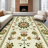 Ultra Soft Area Rug, Non Slip, Stain Resistant, Washable Area Rugs for Living Room, Bedroom, Machine Washable Dining Room Olive Beige Rug(Beige)