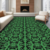 Fern Interlocking Lattice with Enchanted Leaf Designs(Green)