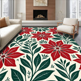 Elegant Yuletide Blossom Crystal Seasonal Accent(Red)