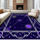 Whimsical Nightfall Astrology Chart Magical Fantasy Illustration(Purple)