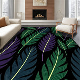 Onyx Feather Plume Design Velvet Touch (Black)