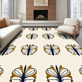 Art Inspired Fan with Gentle Metallic Highlights (Ivory)