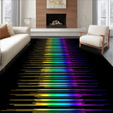 Pathway with Prismatic Light Bands (Yellow)
