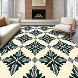 Vintage Snowflake Damask with Traditional Holiday Motifs(Beige)