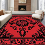 Luxurious Vintage Medallion Baroque Ornamental(Red)