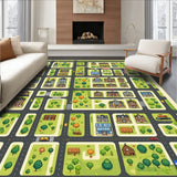 Vibrant City Map Play Design(Green)