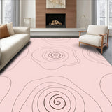 Minimalist Meditative Spiral Overlay with Whispered Lines (Pink) - ODIKA