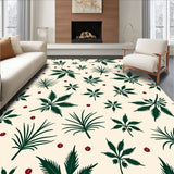 Winter Botanical Flourish with Stylized Holly Berry Filigree(Green)