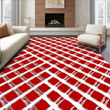 Winter Wonderland Crosshatch Patterned Accent(Red)