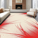 Abstract Brushstroke Splatter Contemporary Artistic Expression(Red)