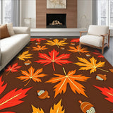 Autumn Harvest Maple Foliage Decorative Accent(Brown)