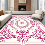 Ornate Botanical Arrangement with Abstract Floral Accents(Pink)