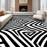 Chevron Wave Design with Rhythmic Zigzag(Black)