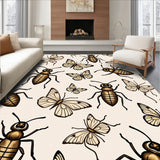 Eclectic Bug Tufted with Vintage Scientific Illustrations (Ivory)