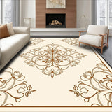 Traditional Ornate Damask Elegant Motif (Beige)