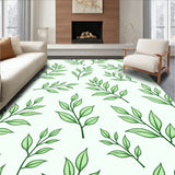 Botanical Leaf Print Decorative with Nature Inspired Artwork(Green)