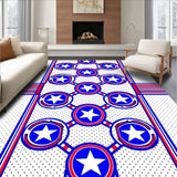 Hero Interlocking Emblem with Iconic and Stripe (Blue)