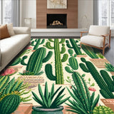 Vibrant Eclectic Desert Flora Motif(Green)