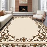 Classic Palmette Arabesque with Ornamental Scrollwork Design(Ivory)