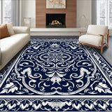 Enchanted Garden Paisley With Swirling Floral (Navy)