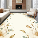 Floral Harmony Area Neutral Botanical Gentle Hues(Beige)