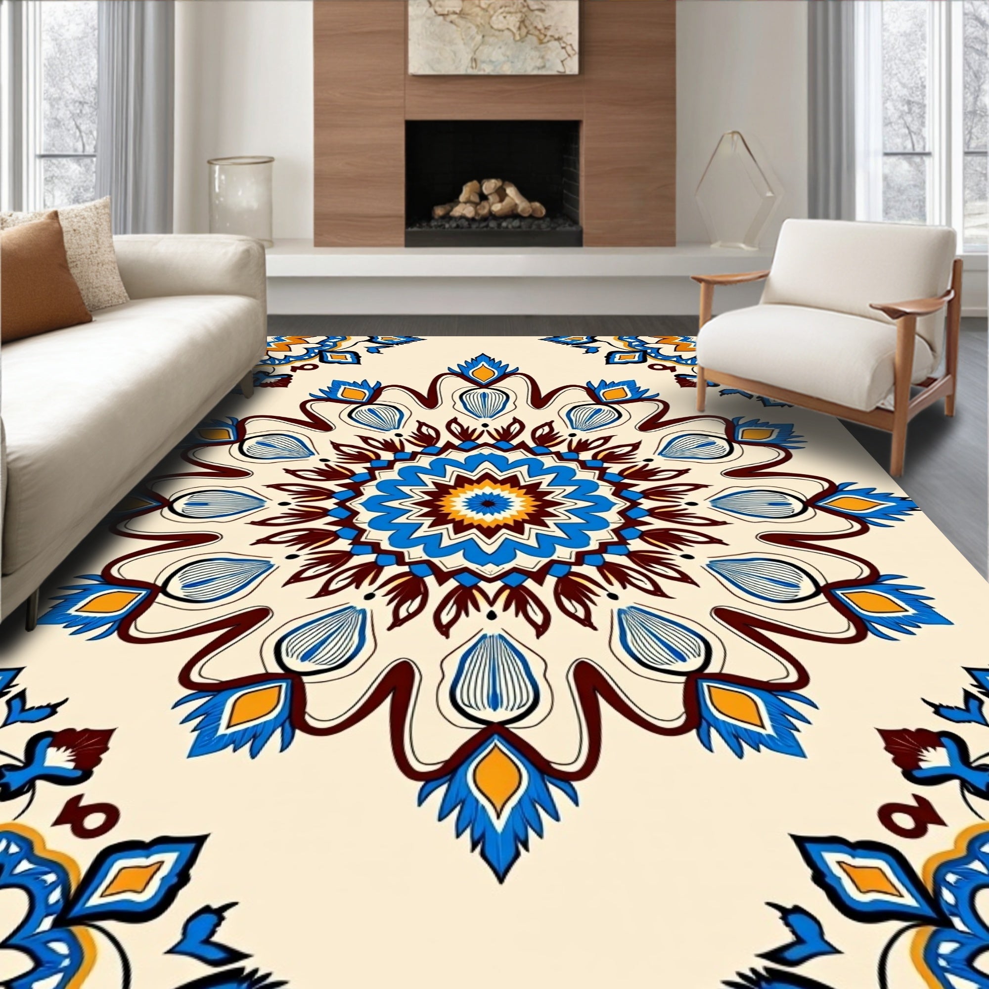 Boho Swirl Enchanting Decorative (Beige) - ODIKA