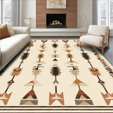 Autumn Collection with Beige and Brown Southwestern Arrow Design(Beige)