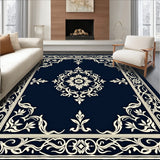 Botanical Arabesque Motif Featuring Stylized Vines(Black)