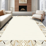 Contemporary Ivory Beige Area(Beige)