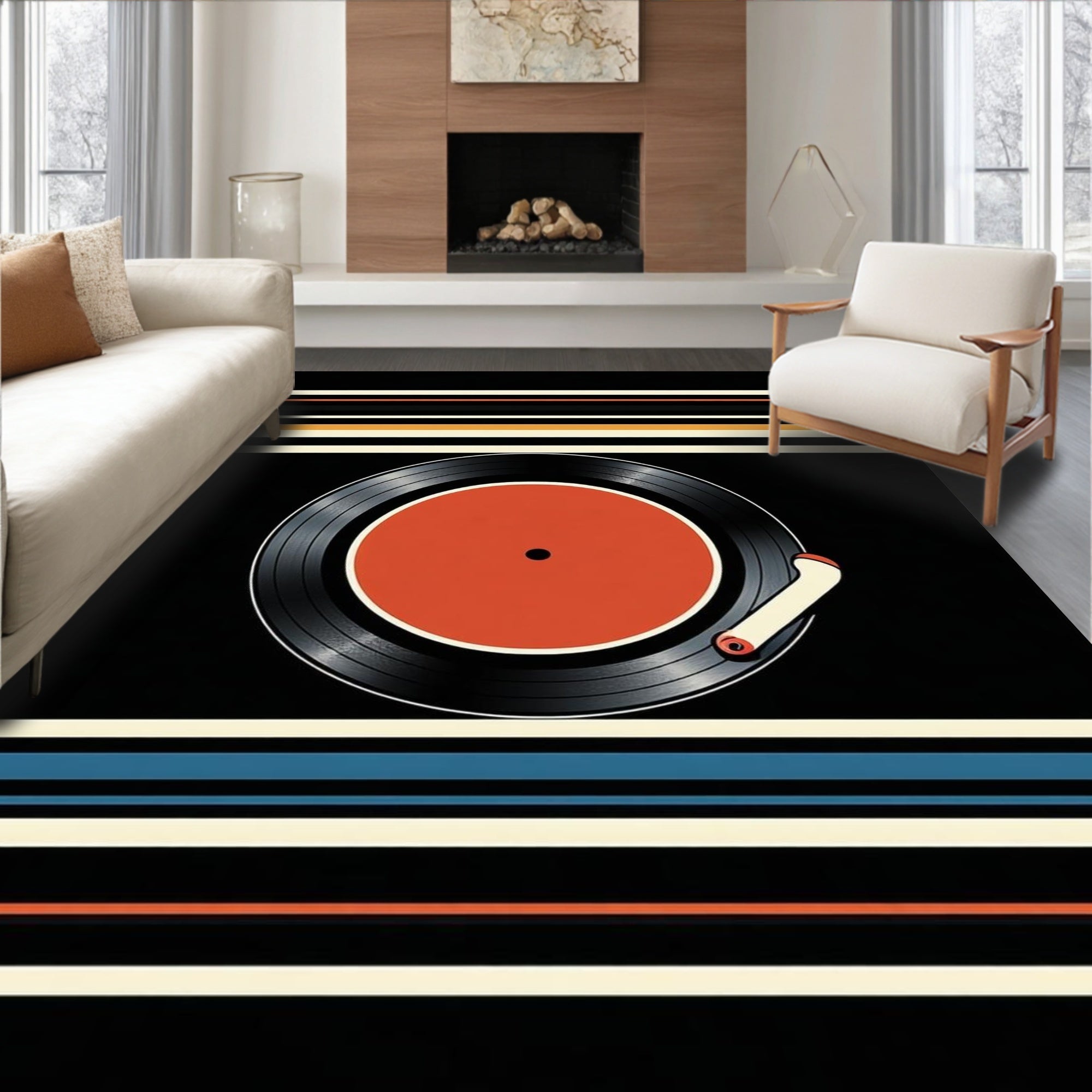 Classic Vinyl Circular Elegance(Orange) - ODIKA