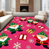 Festive Gnome Snowflake Doormat Holiday Candle Gift Box Design(Pink)