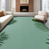 Ultra Soft Area Rug, Non Slip, Stain Resistant, Washable Area Rugs for Living Room, Bedroom, Tropical Monstera Leaf Runner(Gray)