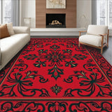 Elegant Damask Heritage Vintage Inspired Nouveau Art(Red)