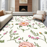 Botanical Medallion Featuring Delicate Floral Motifs(Pink)