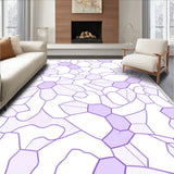 Pastel Polygonal Network with Fluid Hexagon Outlines and Elegant Flow (Purple)