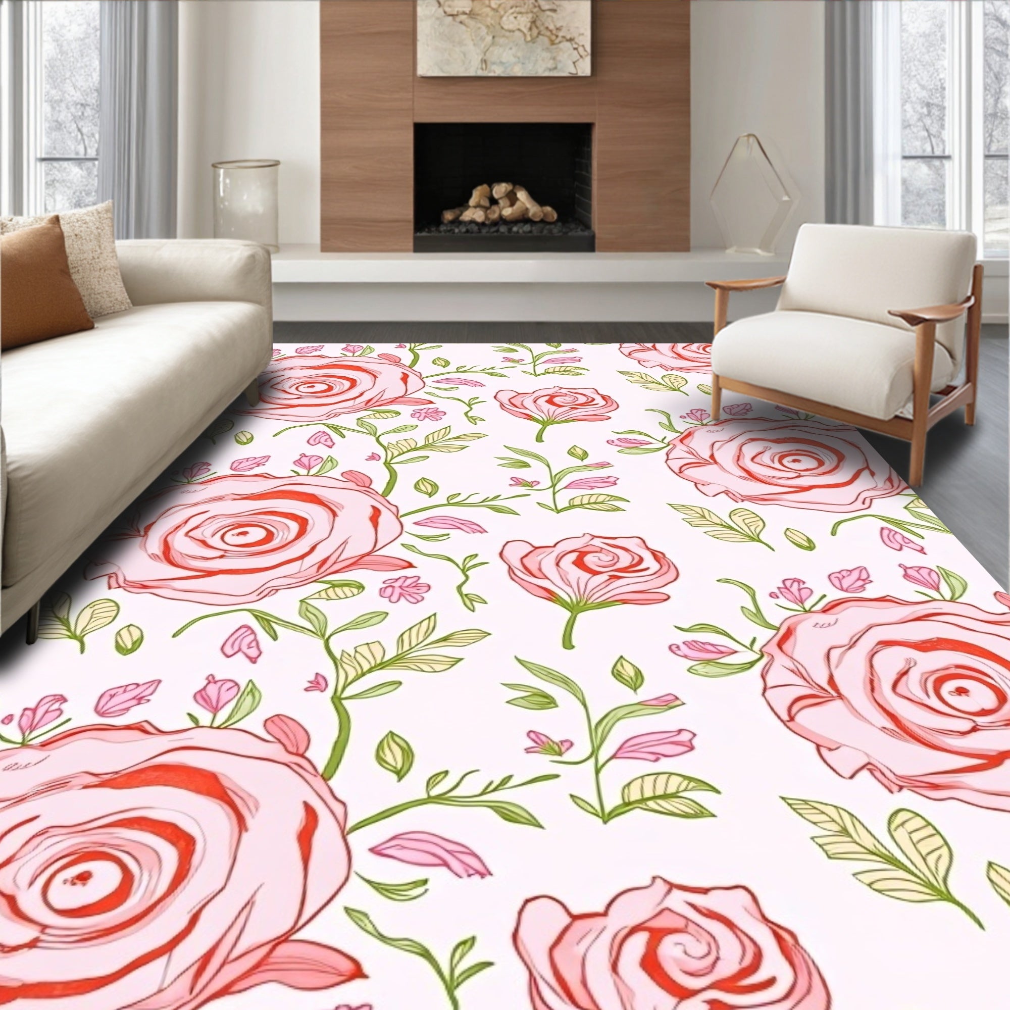 Enchanted Garden Floral Mosaic Symphony Wonderland (Pink) - ODIKA