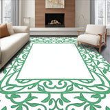 Botanical Vine Trellis Interwoven Medallion (Green)