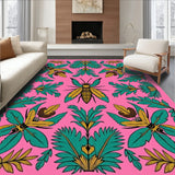 Tropical Beetle Wings Jungle Foliage Bohemian Nature (Pink) - ODIKA