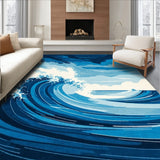 Trendy Oceanic Abstract Design(Blue)
